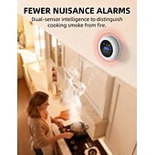 abordables electrodomésticos-detector combinado de monóxido de carbono &amp;gas 2 en 1 gas natural &amp;Alarma de CO con temperatura &amp;Humedad para alarma de seguridad del hogar