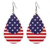  250e anniversaire des États-Unis Boucles d'oreilles Cosplay Adulte Femmes Jour de l'Indépendance / 4 Juillet 4 Juillet Soirée Performance Se déguiser