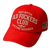  Old F*ckers Club vintage basebollkeps, rolig retro justerbar hatt för män och kvinnor, patriotisk stil, bekväm vardagsbruk