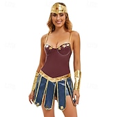  ρούχα για το φόρεμα cosplay ενηλίκων γυναικών αποκριάτικο καρναβάλι ημέρας ανεξαρτησίας / 4ης Ιουλίου πάρτι παράσταση μεταμφίεση μεταμφίεση