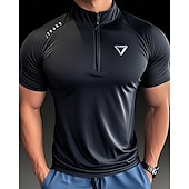 رخيصةأون تي شيرتات وبلوزات بدون أكمام للجري-رجالي لون سادة تيشيرت للجري قميص ضاغط الصيف الربيع الخريف إحزم كم قصير سريع جاف ضغط رطوبة فتل تمرين نادي رياضي التدريب النشط ممارسه الرياضه أسود أبيض ملابس رياضية ألبسة رياضية