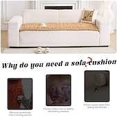cheap Sofa Cover-Pet Couch Cover for 3 Cushion Sofa, Non-Slip Fuzzy Couch Cover for Dogs Washable, Thick Soft Sofa Slipcovers Cushion Protector Pet Friendly
