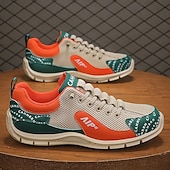 baratos Tênis Casuais-Tênis masculino em mesh e couro sintético – calçado de corrida de alto desempenho para aventuras ao ar livre e atividades físicas.