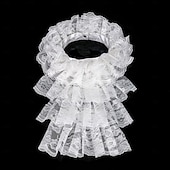 abordables Accesorios y más-Vintage Rococó Victoriano Cuello Gorguera Princesas Dama Disfraz Mujer Carnaval Víspera de Todos los Santos Feria del Renacimiento Adultos Más Accesorios