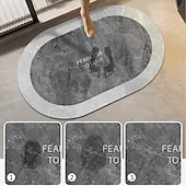 billiga Badrumsmatta-Absorberande diatomit mjuk badrumsmatta halkfri badrumsmatta för kök, entré, dusch och toalett