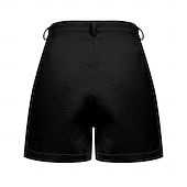 billiga Heta shorts-Dam Våffelshorts Shorts Sommarshorts Casual shorts Semester Mode Streetwear Kort Hög midja Slät Ficka Elastisk midja Komfort Mjuk Bekväm Microelastisk Utomhus Gata Helgdag Svart Grön Kaki Armégrön
