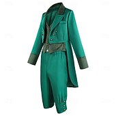  Renaissance Steampunk Coat Pants Hat Long Sleeves Prince Elf Nobleman Fancy Dress Men's Royal Steampunk Event / Party Masquerade Adults' Coat Vest Pants