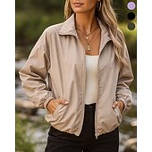 olcso Vízálló kabátok-Női Kültéri kabát Planinarska jakna Esőkabát Külső Vízálló Szélbiztos Túrafelszerelések Túraruházat Tavasz Ősz Felsők Kempingezés / Túrázás / Barlangászat Futás Fekete Katonai zöld Bíbor