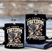 رخيصةأون أكواب وماغات-كوب تذكاري بمناسبة الذكرى الـ 250 لتأسيس الولايات المتحدة، هدية وطنية، كوب قهوة سيراميكي، 1776-2026 أمريكا 250، هدية عيد الاستقلال (4 يوليو) للرجال والنساء، مناسب للميكروويف &amp;آمن للاستخدام في غسالة