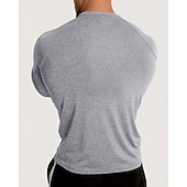 abordables T-shirts et Débardeurs de Course-Homme 250e anniversaire de l'Amérique Jour de l'Indépendance Lettre T-shirt de course T-shirt de compression Printemps Automne manche longue Séchage Rapide Compression Évacuation de l'Humidité