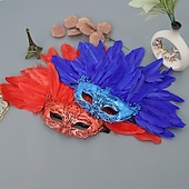 abordables Accesorios-Accesorios de samba para carnaval de Río 2026, tocado de plumas de avestruz amarillas para mujer, tocado con lentejuelas y diamantes de imitación, disfraz de bailarina de carnaval, disfraz de