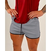 baratos Calções de corrida-Homens Shorts de Corrida Calções atléticos Shorts de Academia Com Cordão Bolsos Cintura elástica Calção Casual Ao ar livre Férias Verão Secagem Rápida Leve Macio Treino de Ginástica Treinamento Ativo