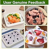 cheap Ice Cube Tray-Rolled Ice Cream Maker, At-Home Rolled Ice Cream Machine with Instant Freeze Tray &amp; 2 Scrapers, DIY Fun Family Activity Instant Ice Cream Maker for Yogurt, Sorbet