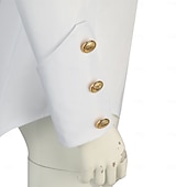  Renaissance Steampunk Coat Jacket Tailcoat Long Sleeves Prince Elf Nobleman Fancy Dress Men's Royal Steampunk Event / Party Masquerade Adults' Coat