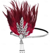 economico Accessori e altro-Vintage Fascia Flapper Il grande Gatsby Foglia Costume Per donna Carnevale San Valentino Mascherata Balli di fine anno Carnevale Club Adulti Copricapo Primavera