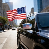  100 stk amerikanske trepoler håndviftende flagg amerikansk uavhengighetsdag hageflagg amerikansk arbeidsdag flagg 250-årsjubileumsflagg