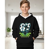 Недорогие Мальчиковый 3D Забавный Юмор-Мальчики 3D Графика Футбол Забавный сленг 67 Толстовка Pullover Длинный рукав 3D печать Весна Осень Спорт Мода Уличный стиль Дети 4-12 лет Капюшон на открытом воздухе Повседневные Стандартный