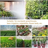 economico Innaffiamento e irrigazione-sistema di raffreddamento a nebulizzazione per esterni con ugelli di nebulizzazione regolabili a 360°, sistema di irrigazione e irrigazione automatico per giardino, patio, serra, raffreddamento e umidificazione