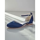 economico Madre della Sposa/Sposo-décolleté da donna con tacco basso e cinturino alla caviglia in raso bordeaux - eleganti scarpe da sera minimaliste per la mamma della sposa, matrimonio chic in città &amp;eventi formali