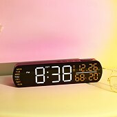 olcso Okos dekoratív lámpák-Hordozható LED digitális ébresztőóra rezgő és villogó riasztásokkal a mély alváshoz és az emlékeztető igényekhez