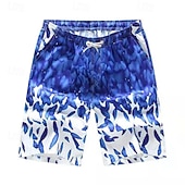 preiswerte Badehosen &amp; Boardshorts-Herren Badeshorts Badehose Bedruckt Kordelzug Mit Taschen Schnelltrocknend Mit Taschen Boardshorts Badeanzug Surfen Strand Wassersport Sommer