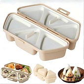 Χαμηλού Κόστους Εργαλεία Φρούτων &amp; Λαχανικών-Κιτ παρασκευής σούσι 6 σε 1 για καλούπι onigiri, αντικολλητικές μπάλες ρυζιού για την παρασκευή φυκιών &amp;Μπάλες ρυζιού με κόλιανδρο, ιδανικές για μαγείρεμα στο σπίτι - εργαλεία παρασκευής σούσι