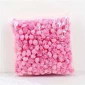 cheap Gifts-500 Artificial Rose Heads Valentine's Day Decorative Rose Bear Accessories Wedding Decorations