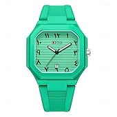 Недорогие Кварцевые часы-Мужчины Кварцевые Крупный циферблат Мода Наручные часы Светящийся Дайвинг Календарь Силикагель Часы