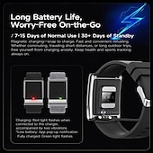 זול שעונים חכמים-E900 שעון חכם 1.1 אִינְטשׁ חכמים שעונים צמיד חכם שעון חכם מד צעדים מזכיר שיחות מעקב שינה מותאם ל סמארטפון נשים המתנה ארוכה שיחות ללא מגע יד עמיד במים IP68 מארז שעון 46 מ"מ