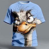  Bărbați Animal Amuzant Tricou Manșon scurt Tricou Tipărire 3D Stil Nautic Cămașă Exagerat Designer Petrecere Concediu Negru Galben Vară Primăvară Îmbrăcăminte S M L XL XXL XXXL