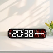 olcso Okos dekoratív lámpák-Hordozható LED digitális ébresztőóra rezgő és villogó riasztásokkal a mély alváshoz és az emlékeztető igényekhez