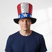  Chapeau Cosplay Adulte Unisexe Jour de l'Indépendance / 4 Juillet 4 Juillet Soirée Festival Se déguiser
