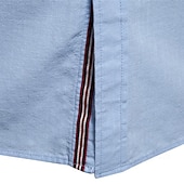 billige Business Casual-Herre Skjorte Linskjorte Sommerskjorte Dresskjorter Skjorte med knapper عادي Virksomhet Formell Svart Navyblå Grønn Kakifarget Langermet Krage Vår sommer Sommer Klær Broderi