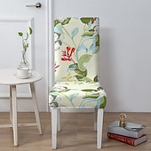 levne Potah na jídelní židli-Voděodolný potah na jídelní židli, potah na stoličku, potah na židli s geometrickým potiskem, polyesterové potahy