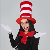 cheap Accessories-Cat Gloves Hat More Accessories Classic Storybook Character Storybook Characters Cosplay for Unisex Adults' Halloween Carnival Book Week Performance Educational Dress Up