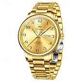 levne Mechanické hodinky-Nové pánské business hodinky Olevs se světelným kalendářem, týdenním zobrazením, plně automatickým mechanickým strojkem, ležérní a módní digitální hodinky, voděodolné, sportovní náramkové hodinky