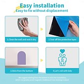 cheap Wall Stickers-Arch Magnetic Wall Decal for Kids Magnetic Chalk Board Sticker Magnet Chalkboard for Wall Peel and Stick Self Adhesive Blackboard Multifunctional for Playroom Home Office School