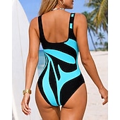 رخيصةأون راش غاردز ون بيس-نسائي وسط ثوب السباحة ملابس السباحة لباس السباحة مجرد حماية UV مطاط بدون كم ملابس السباحة تزلج على الماء غوص سباحة الصيف