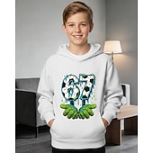 Недорогие Мальчиковый 3D Забавный Юмор-Мальчики 3D Графика Футбол Забавный сленг 67 Толстовка Pullover Длинный рукав 3D печать Весна Осень Спорт Мода Уличный стиль Дети 4-12 лет Капюшон на открытом воздухе Повседневные Стандартный