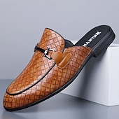 Недорогие Мужские клоги и мюли-Мужские красные лоферы из искусственной кожи, с текстурой под крокодиловую кожу, без шнурков, элегантная свадебная обувь, для торжественных случаев.