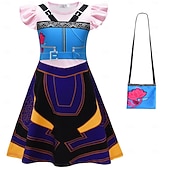 Недорогие Костюмы для девочек-Вдохновленный K-pop Вдохновлено корейскими идолами Идол Поп-звезда Костюм Забавный костюм Виртуальный идол for Девочки Дети Хэллоуин Карнавал Выступление Комик-Кон Аниме Экспо