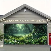 ieftine Bannere pentru garaj și ușă-Ziua St. Patrick tapiserie Capac ușă de garaj Agățat mare Trifoi Drăguţ #D Petrecere Exterior Nuntă Fundaluri de fotografiere Curte Decorațiuni interioare