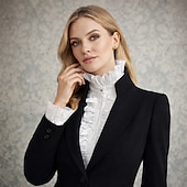 halpa Lisävarusteet ja enemmän-Rokokoo Viktoriaaninen Irrotettava kaulus Prinsessa Lempeä nainen Pitsi Naamiaispuku Naisten Karnevaali Halloween Renessanssin messut Aikuiset Lisää tarvikkeita Kaikki vuodenajat