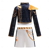  Kpop-inspiriert Von koreanischen Idolen inspiriert Popstar Kostüm Ausgefallene Kostüme Karnevalskostüm Virtuelles Idol for Mädchen Kinder Halloween Karneval Leistung Comic-Konzert Anime Expo