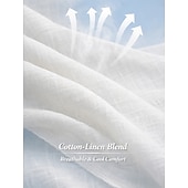 tanie Luksusowe koszule-Damskie Koszule bawełniane lniane Koszula lniana Zestawy inspirowane lnem Bluzka Kieszeń Równina Nowoczesny Krótki rękaw Półgolf Zwykłe topy Święto Wyjściowe Fioletowy Pomarańczowy Zielony Khaki Lato