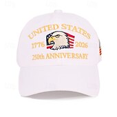 abordables Accesorios-Gorra de Béisbol Águila Bandera estadounidense Retro Antiguo Herencia Patriótico 1776-2026 para Unisexo Adulto Impresión 3D  para Día de la Independencia 4 de julio Exterior Casual Diario Desfile