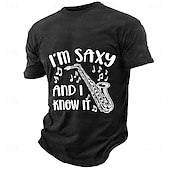 economico T-shirt Grafiche di Musica e Strumenti-Per uomo Gergo divertente Maglietta Manica Corta maglietta Stampa 3D Girocollo Camicia Moda Quotidiano Quotidiano Streetwear Blu Nero Verde Estate Primavera Abbigliamento S M L XL XXL XXXL