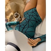 Χαμηλού Κόστους Rash Guards One Pieces-Γυναικεία Μεσαίου Πάχους Προστατευτικά Προστατευτικά Ονόματος One Pieces Rash Guards Μαγιό Γεωμετρικό Κουμπώσου Προστασία UV Ελαστικό Μακρυμάνικο Μαγιό Κορμάκι Σέρφινγκ Καταδύσεις Κολύμβηση Καλοκαίρι