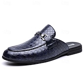 Недорогие Мужские клоги и мюли-Мужские красные лоферы из искусственной кожи, с текстурой под крокодиловую кожу, без шнурков, элегантная свадебная обувь, для торжественных случаев.