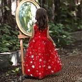 cheap Flower Girl's Dresses-Flower Girl Dress Girls' Formal Dress Wedding Attire Party Wedding Formal Formal First Communion Dress Zipper Mesh Solid Color Sleeveless Crew Neck White Pink 4 years+